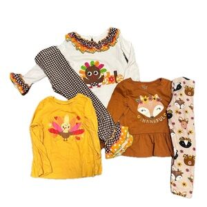 Thanksgiving outfit 3T/4 Bundle for Girls